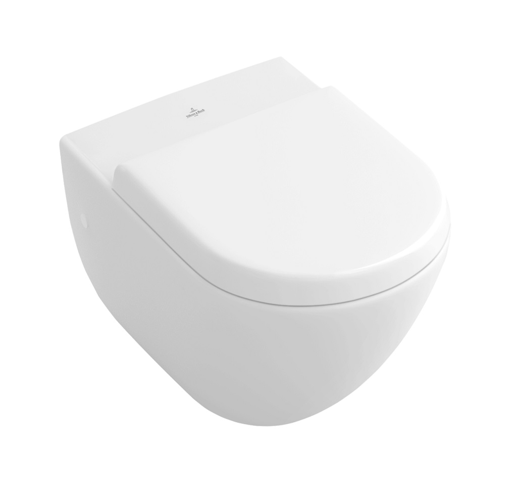 Villeroy & Boch Subway 2.0 toiletzitting compact met deksel en quickrelease wit