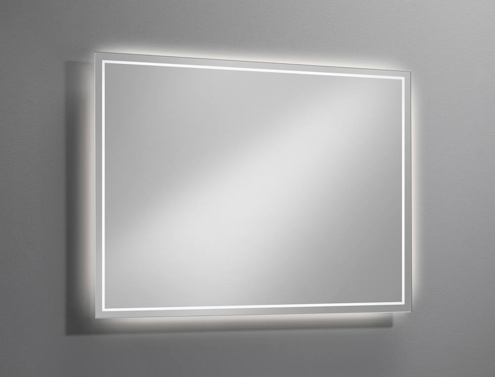Sub 130 spiegel met LED-verlichting rondom en verwarming 120x80 cm