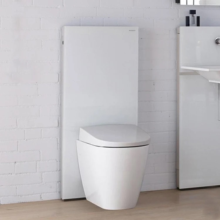 Geberit Monolith sanitairmodule voor staand toilet 101x50x10,6 cm, wit