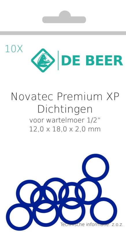 De Beer primium ring 1 2" 12x18x2a 10 stuks