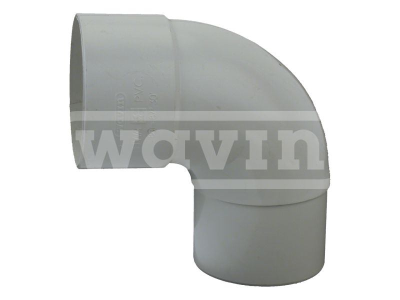 Wavin HWA fitt -buis bocht PVC wit 80mm
