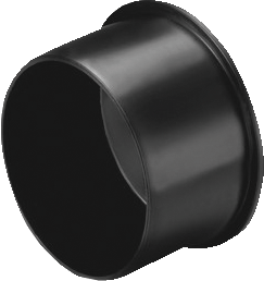 Wavin schuiffitting met 1 aansluiting Wafix PP zwart uitwendige buisdiameter 40mm