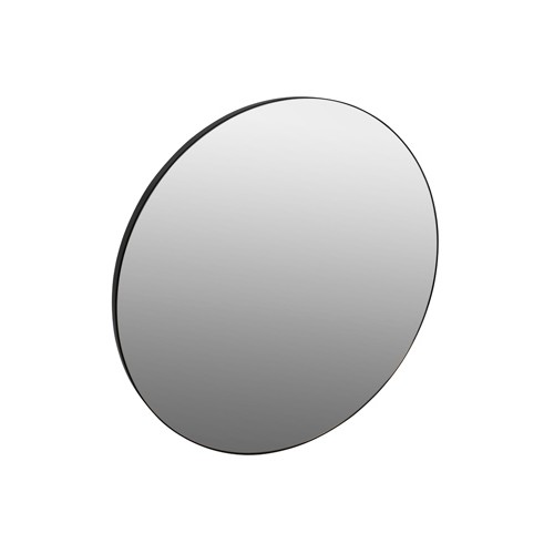 Plieger Nero Round spiegel rond 120 cm met lijst, zwart