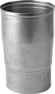 Burgerhout verloopstuk Ø120-130mm Aluminium enkelwandig