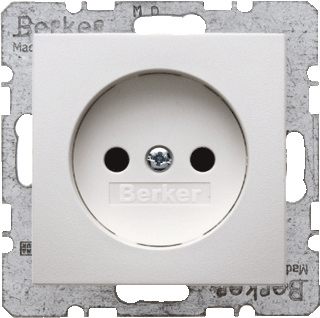 Berker by Hager Berker wcd 2p.polarwit mat s1 b*