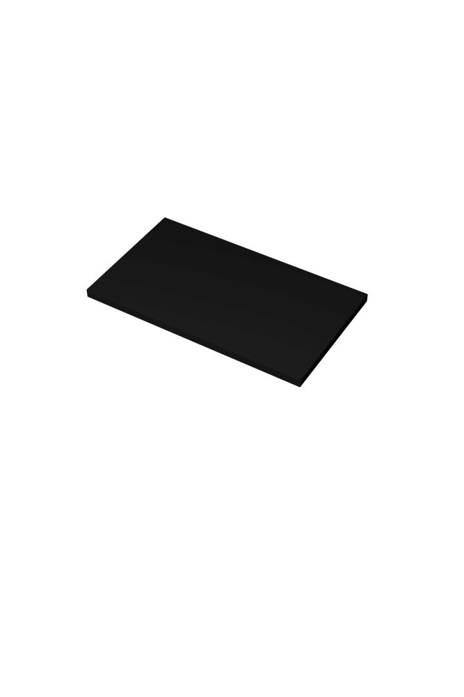 Proline Top afdekplaat gelakt 80 x 3 2 x 46 cm mat zwart