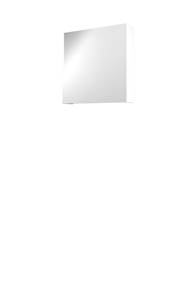 Proline Comfort spiegelkast met spiegels aan binnen- en buitenzijde en 1 deur 60 x 60 x 14 cm mat wit
