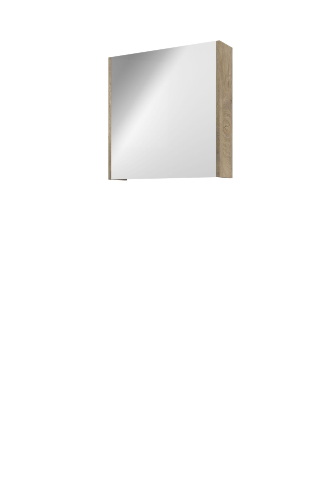 Proline Xcellent spiegelkast met 1 dubbel gespiegelde deur 60 x 60 x 14 cm raw oak
