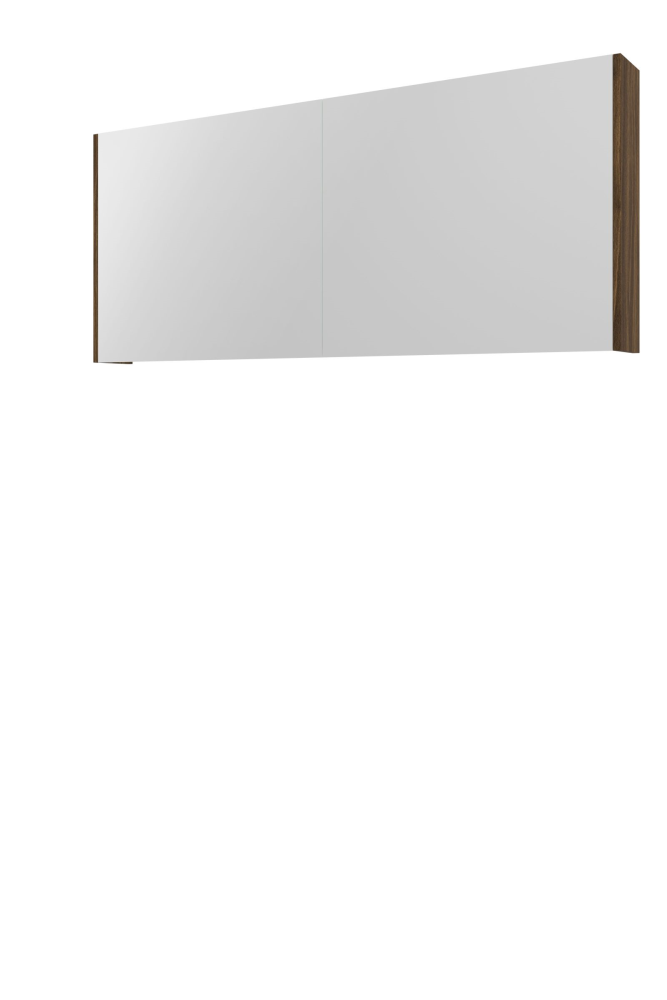 Proline Xcellent spiegelkast met 2 dubbel gespiegelde deuren 140 x 60 x 14 cm cabana oak