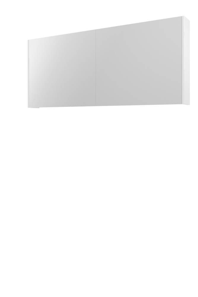 Proline Xcellent spiegelkast met 2 dubbel gespiegelde deuren 140 x 60 x 14 cm glans wit