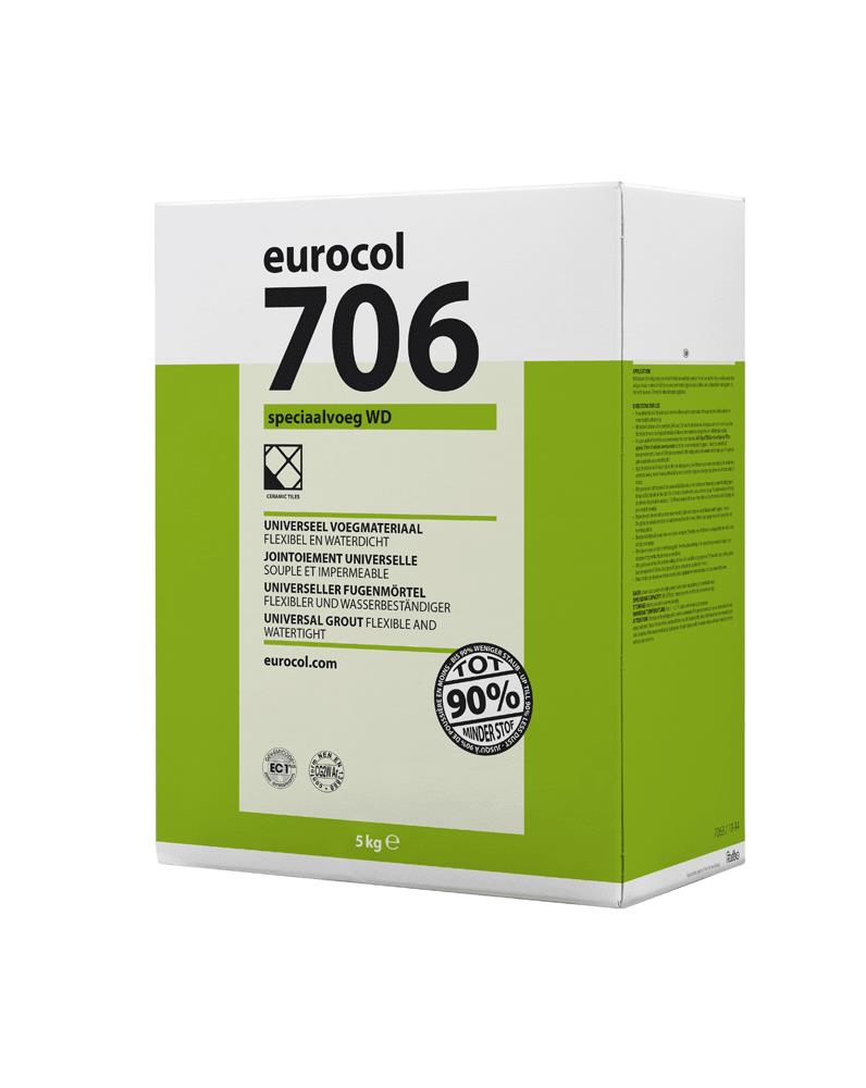 Eurocol 706 speciaalvoeg wd grijsbruin doos a 5 kg, grijs bruin