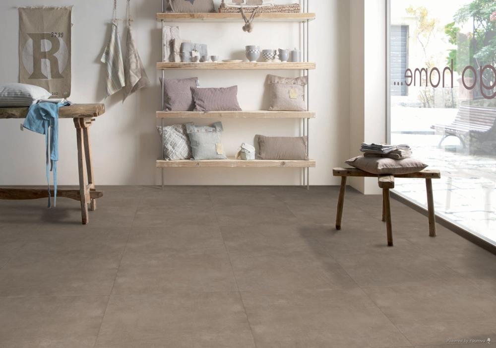 Armonie Ceramiche Work keramische vloer- en wandtegel betonlook gerectificeerd 60 x 60 cm, Bronzo