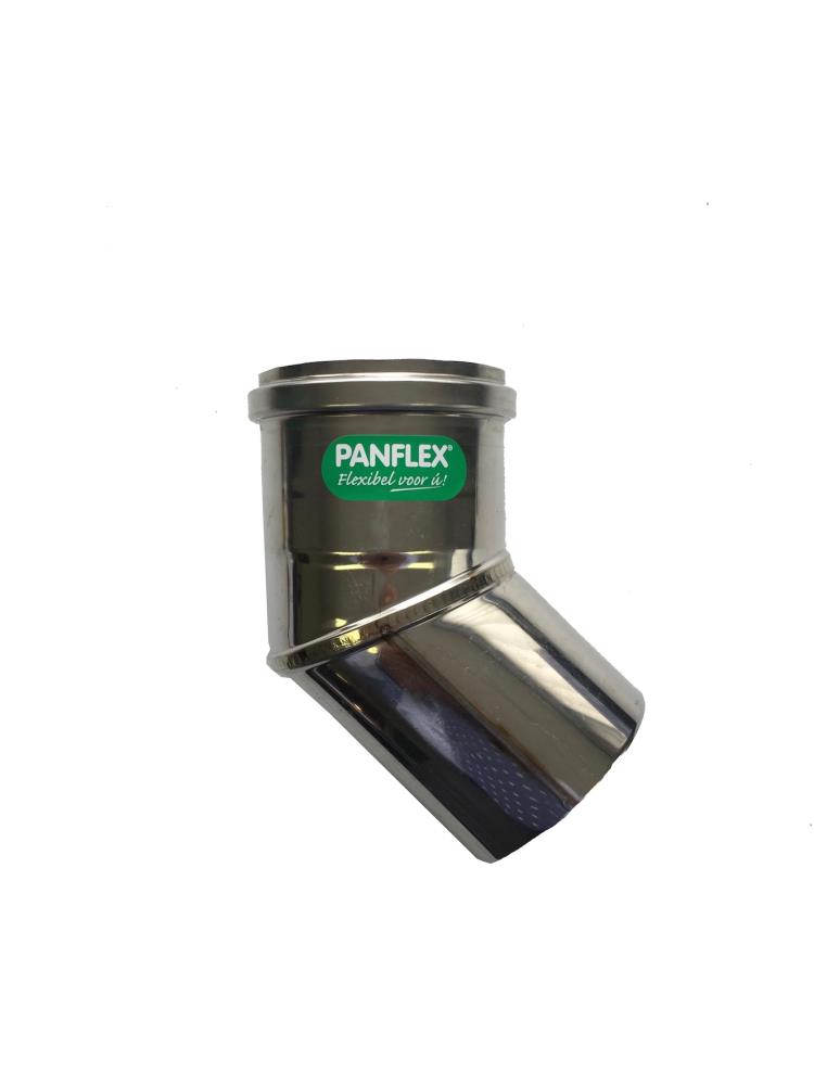 Panflex PANF enkelw. rookgashulpstuk 2 aansl. Star RVS (RVS) wand 0.4mm