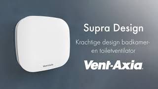 Vent-Axia Supra Design 100 T badkamerventilator met timer 19 x 19 x 4 3 cm wit