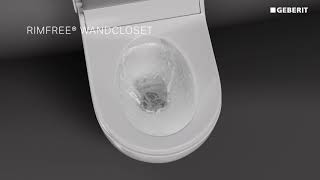 Productafbeelding van Geberit AquaClean Tuma Comfort douche wc met witglas-decorplaat, wit