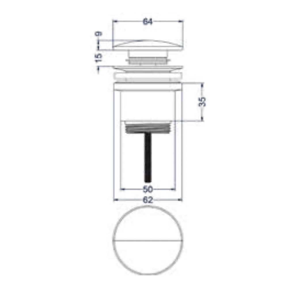 IVY Bond fonteinset: fonteinkraan geschikt voor wandmontage 1/2" aansluiting en inkortbaar met always open plug, chroom