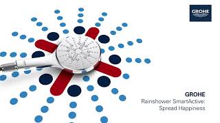 GROHE Rainshower SmartActive Cube 130 handdouche met 3 straalsoorten chroom